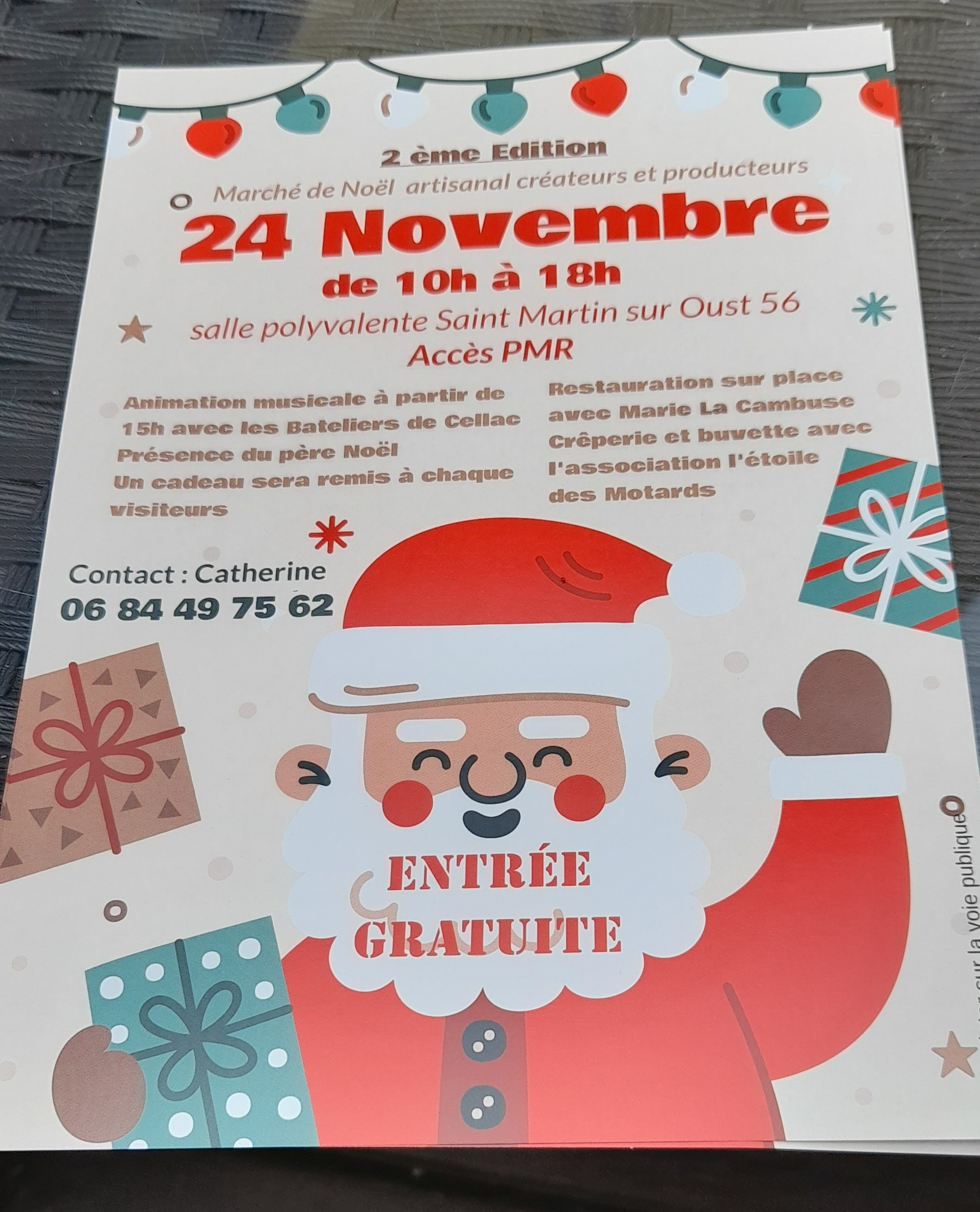 marché de Noël St martin sur oust